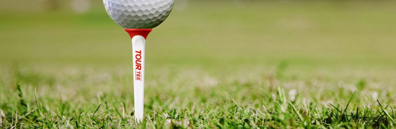 Golf Ball on Tee and 2 Glasses