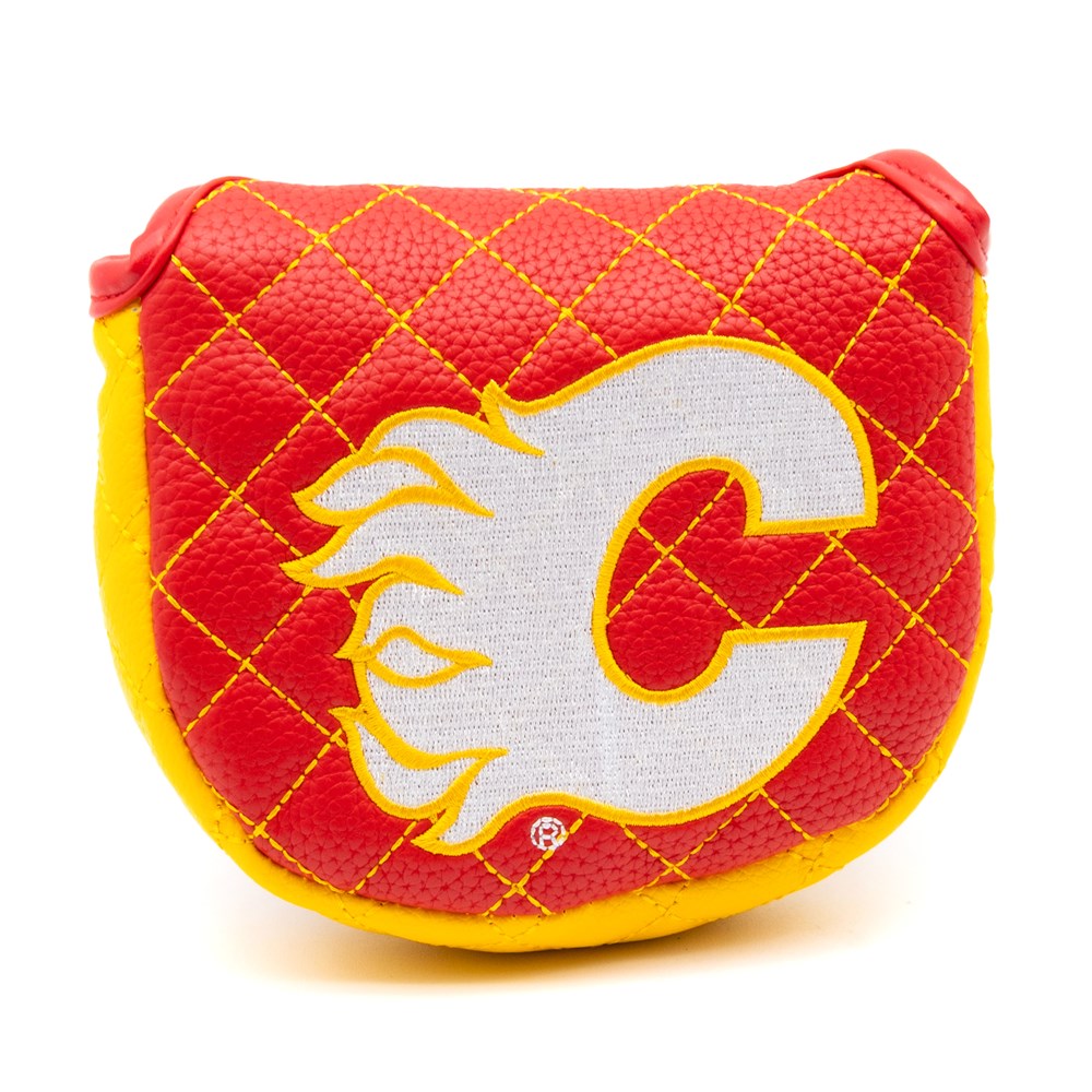 Calgary Flames Quilted Mallet Cover - Solid