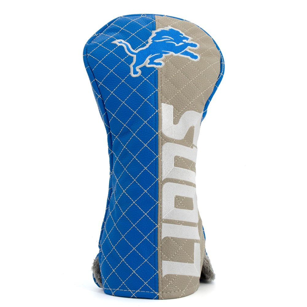Detroit Lions Quilted Driver Cover - Split