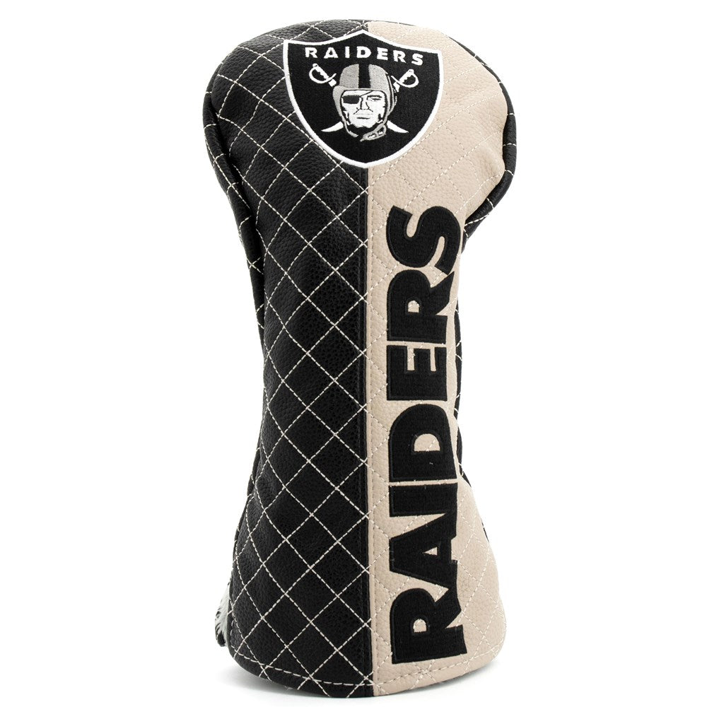 Las Vegas Raiders Quilted Driver Cover - Split
