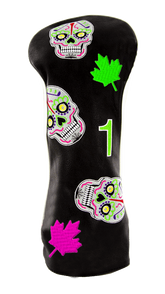 Sugar Skull Maple Leaf Driver Cover