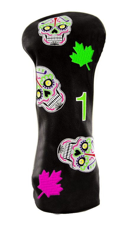 Sugar Skull Maple Leaf Driver Cover