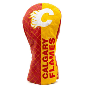 Calgary Flames Quilted Driver Cover - Split