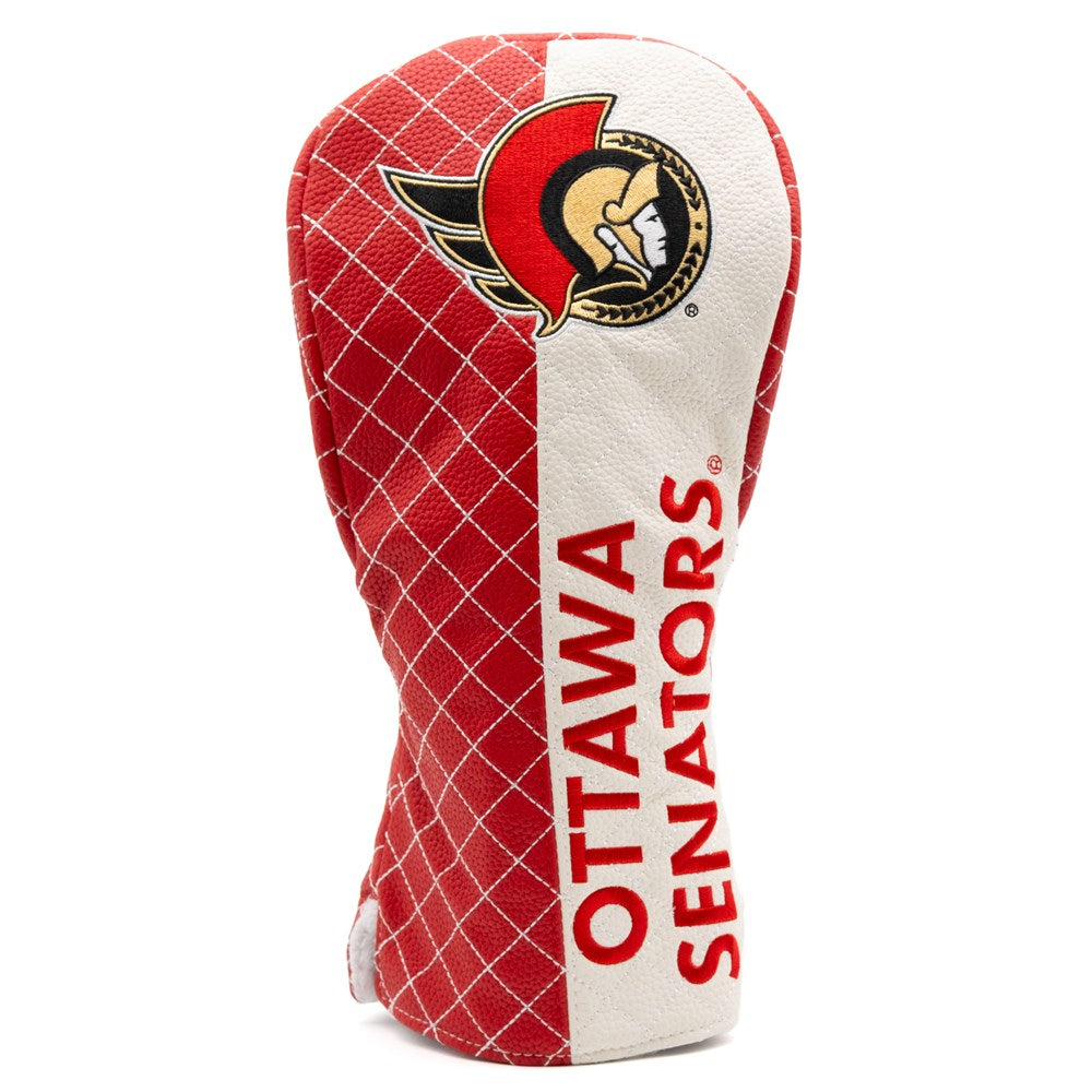 Ottawa Senators Quilted Driver Cover - Split