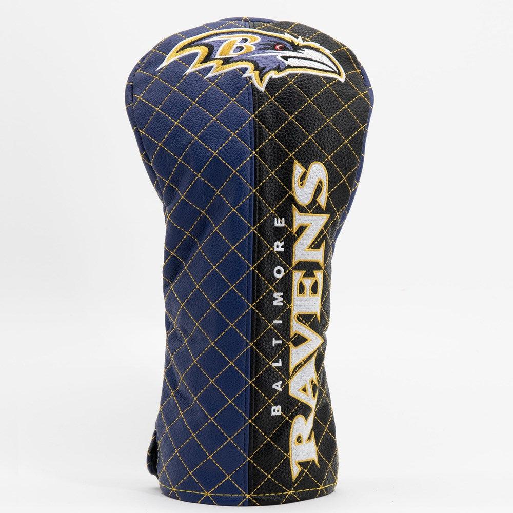 Baltimore Ravens Quilted Driver Cover - Split