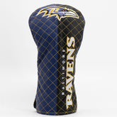 Baltimore Ravens Quilted Driver Cover - Split