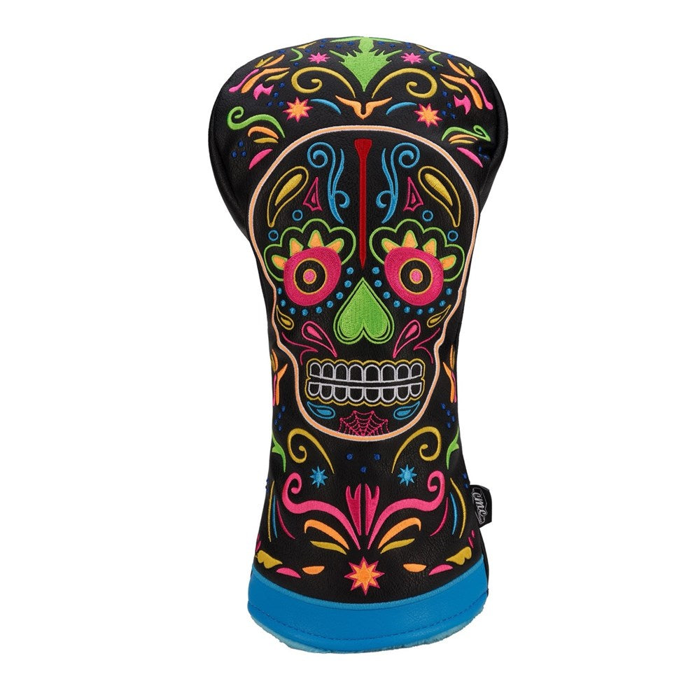 Sugar Skull Neon Driver Cover