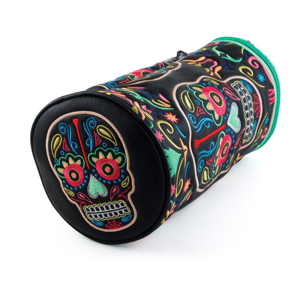 Sugar Skull Neon Barrel Cover