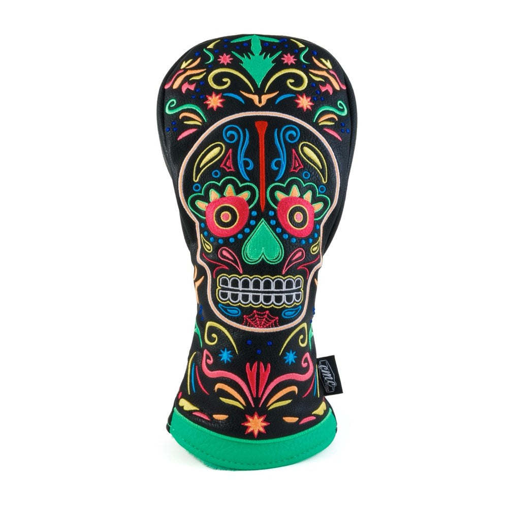Sugar Skull Neon Fairway Cover